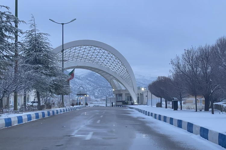 حال و هوای برفی دانشگاه 